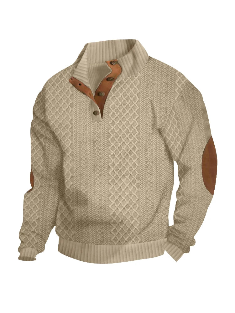 Men's casual long-sleeved sweater