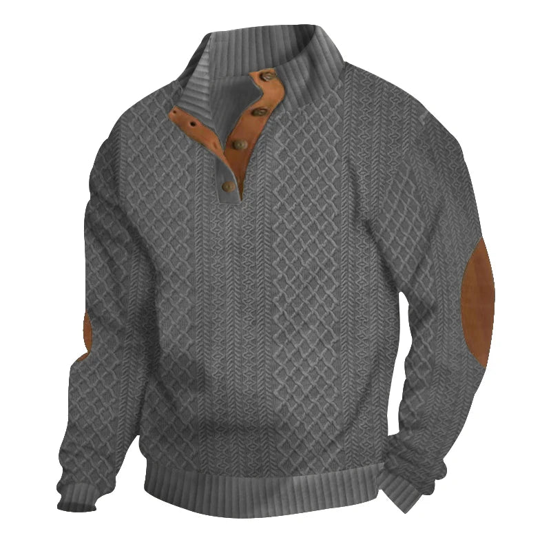 Men's casual long-sleeved sweater