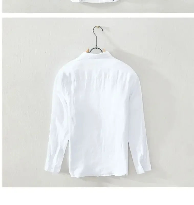 Men's Square Neck Cotton Shirt