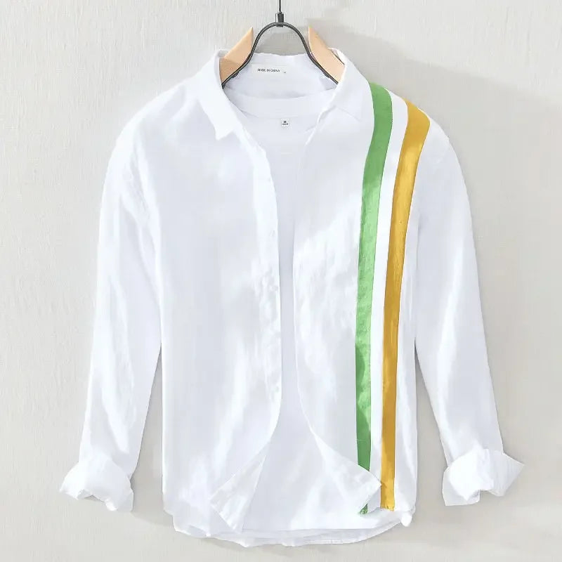 Men's Square Neck Cotton Shirt