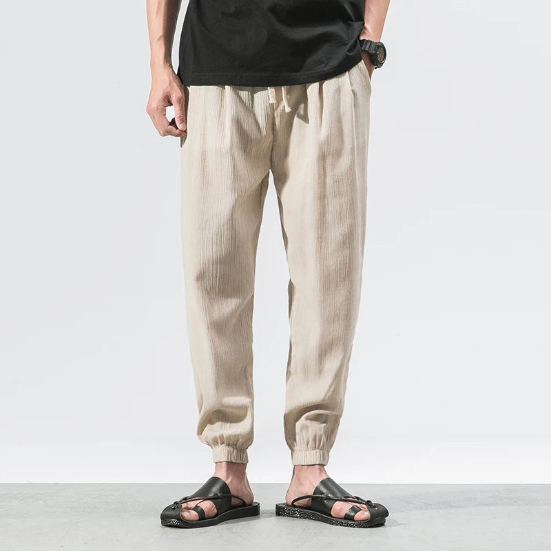 Cotton Linen Casual Harem Pants