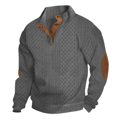 Men's casual long-sleeved sweater