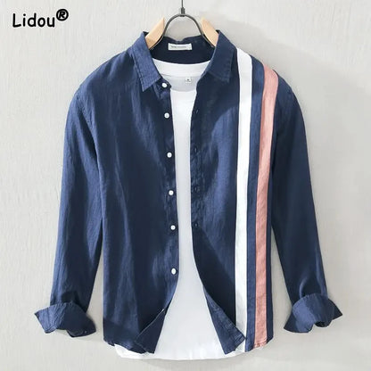 Men's Square Neck Cotton Shirt
