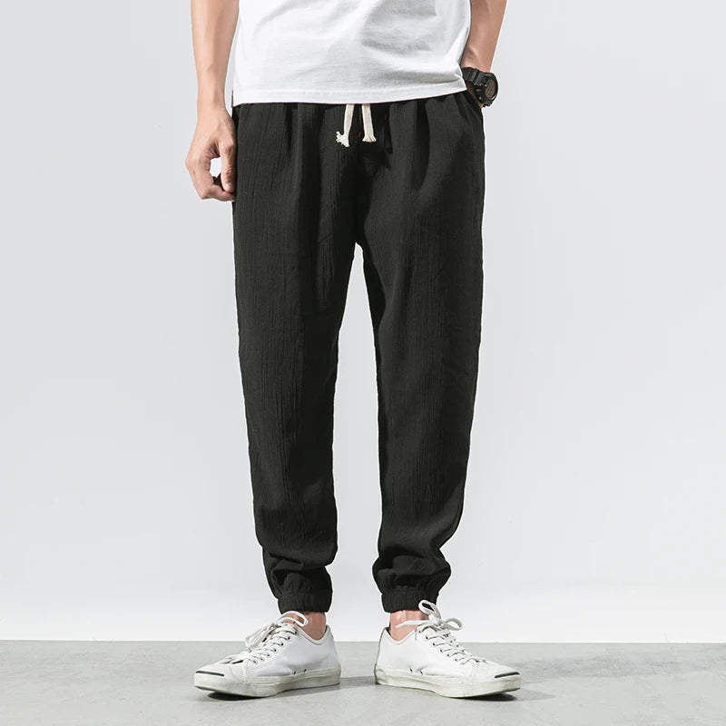 Cotton Linen Casual Harem Pants