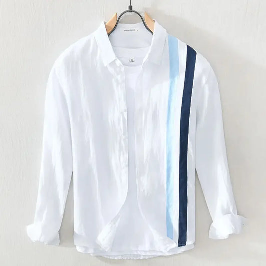 Men's Square Neck Cotton Shirt