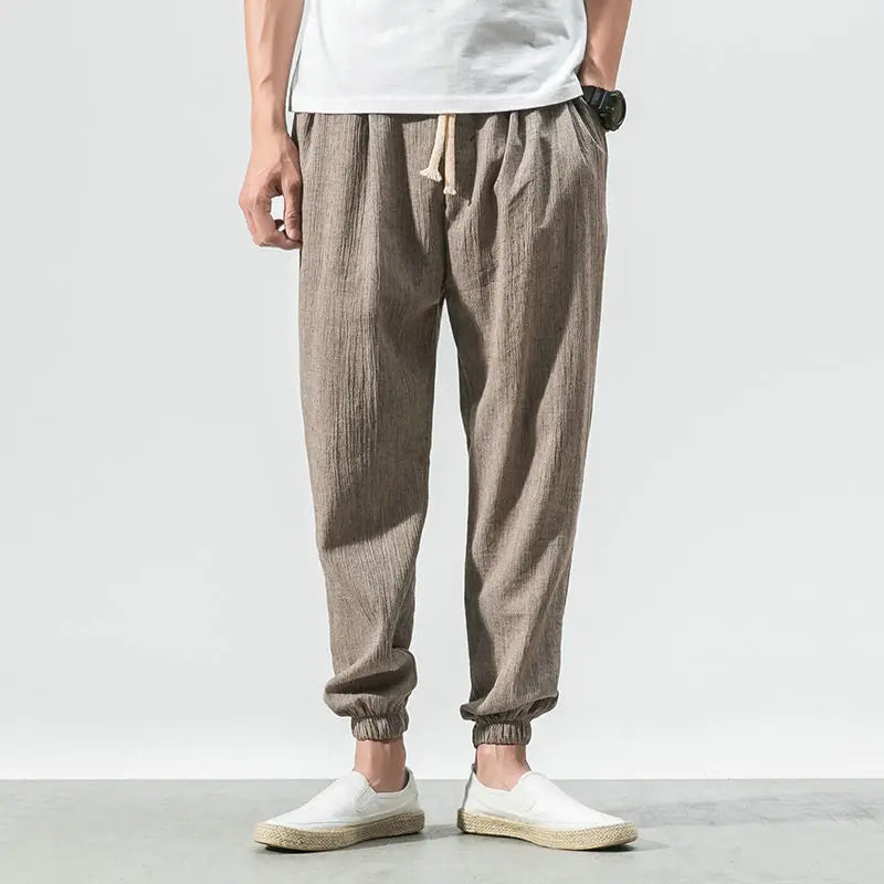 Cotton Linen Casual Harem Pants