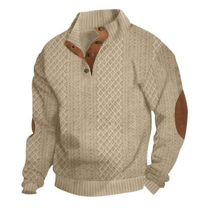 Men's casual long-sleeved sweater