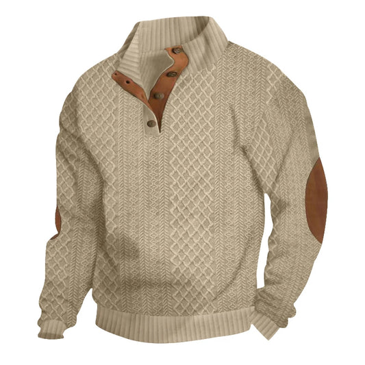 Men's casual long-sleeved sweater